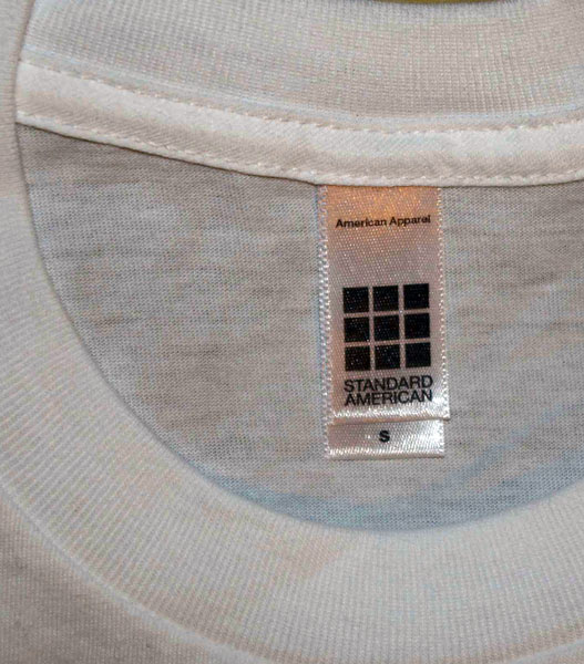 Close-up of t-shirt tag